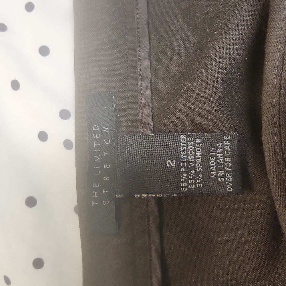 The Limited Brown Blazer Skirt Suit, Size XS/2 - Picture 9 of 11